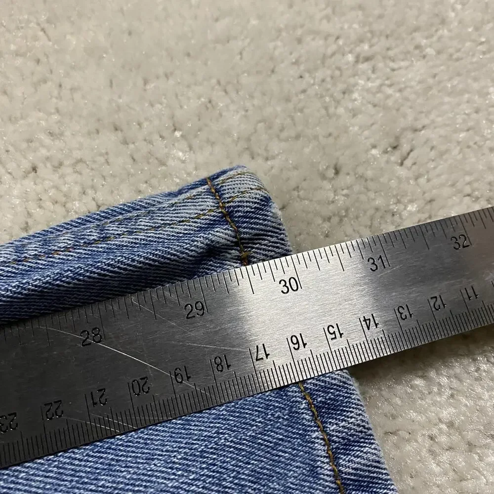 Y2K Levis 505 Jeans Mens 40x30 Blue Regular Fit Straight Leg Denim Medium Wash